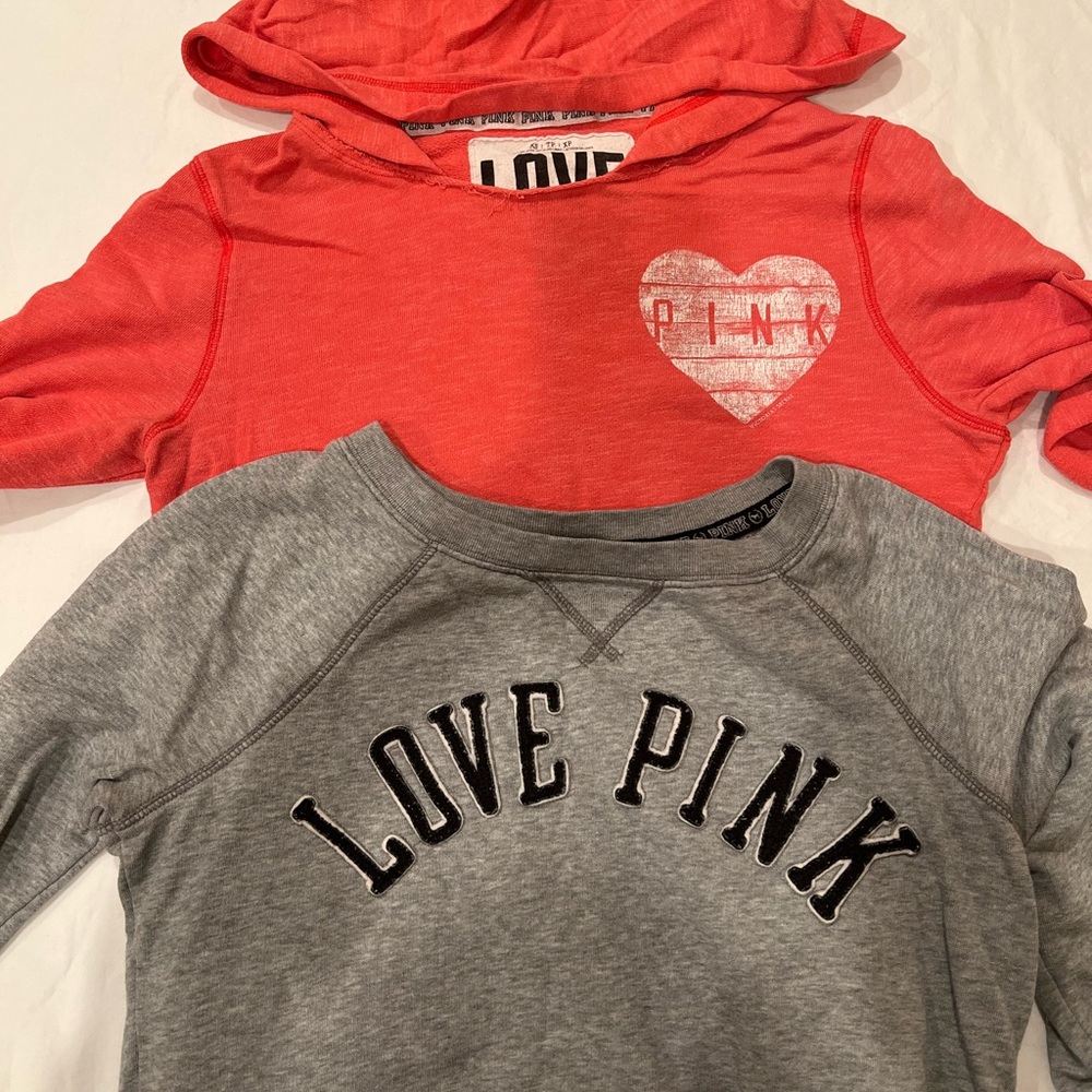 Two VS Pink sweatshirts / pullovers